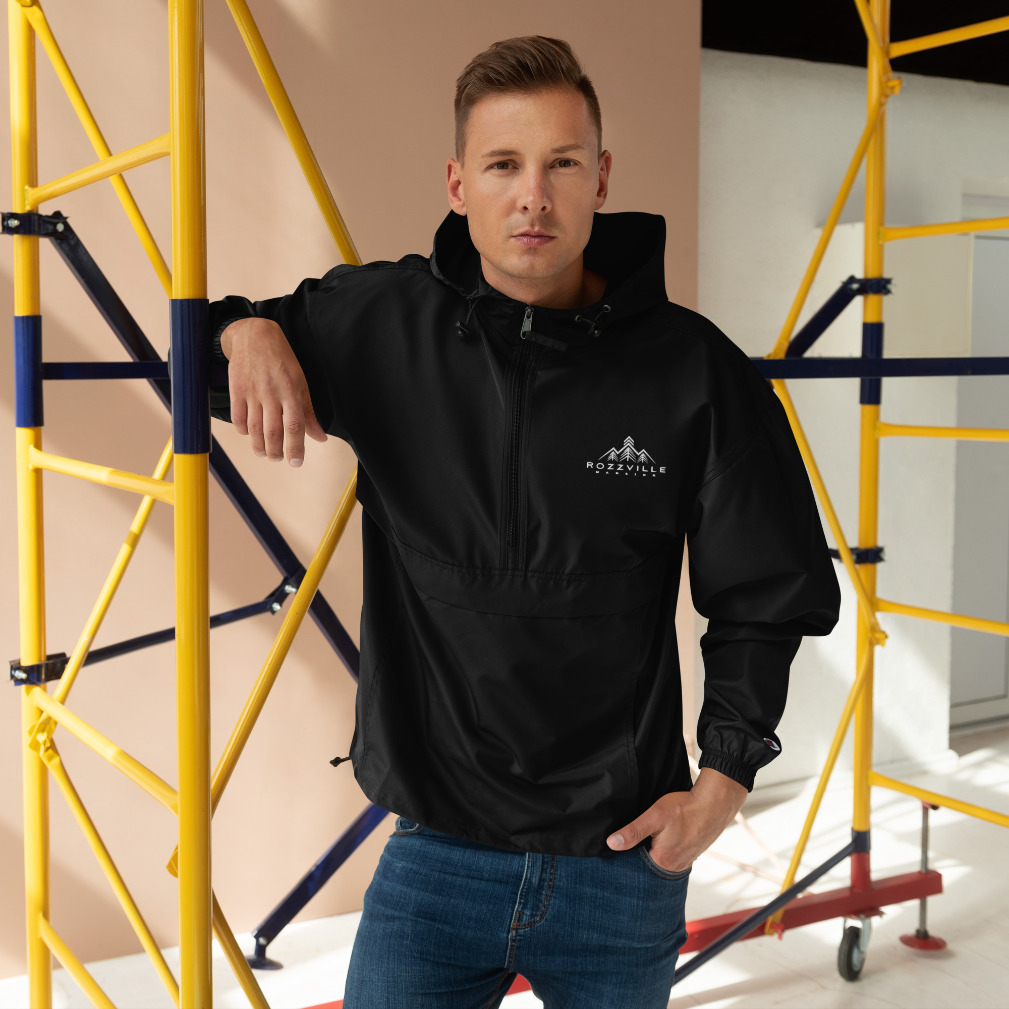 Embroidered Champion Packable Jacket - Image 2